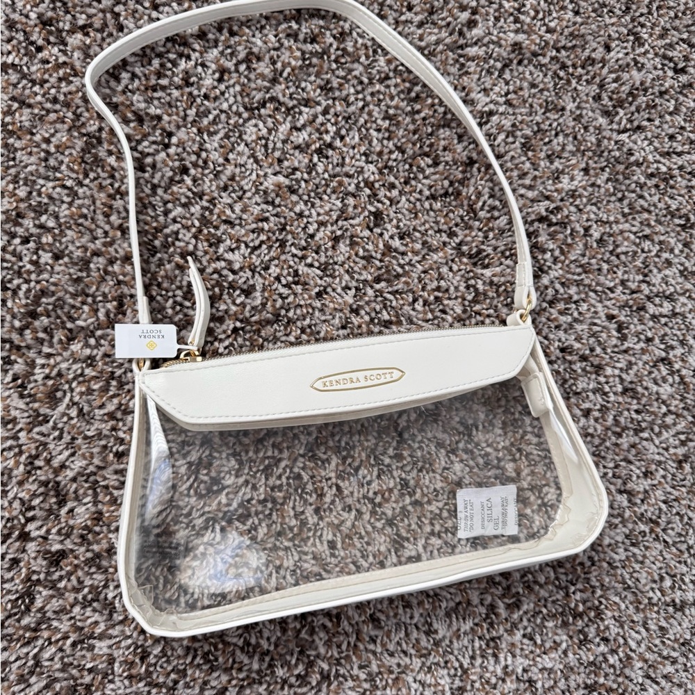 Kendra Scott Cream and Clear Shoulder Bag